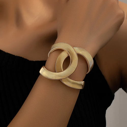 Elegant Dobbel Gull Armbånd - Amara Kolleksjon Luvikno