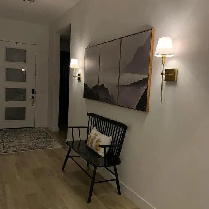 Luvikno | Oppladbar trådløs vegglampe sett med 2 pakker av