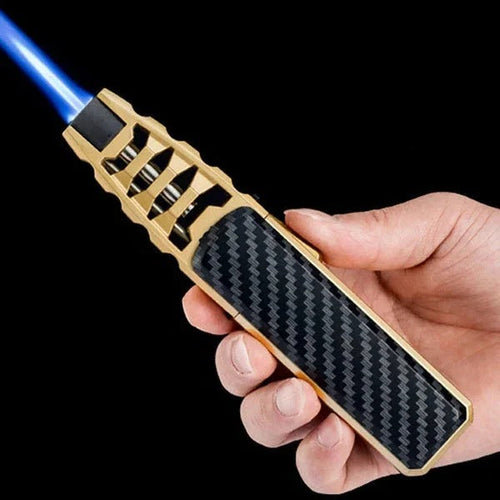 Luvikno | Justerbar Flamme Lighter – Blå Flamme for Kjøkken & Utendørsbruk