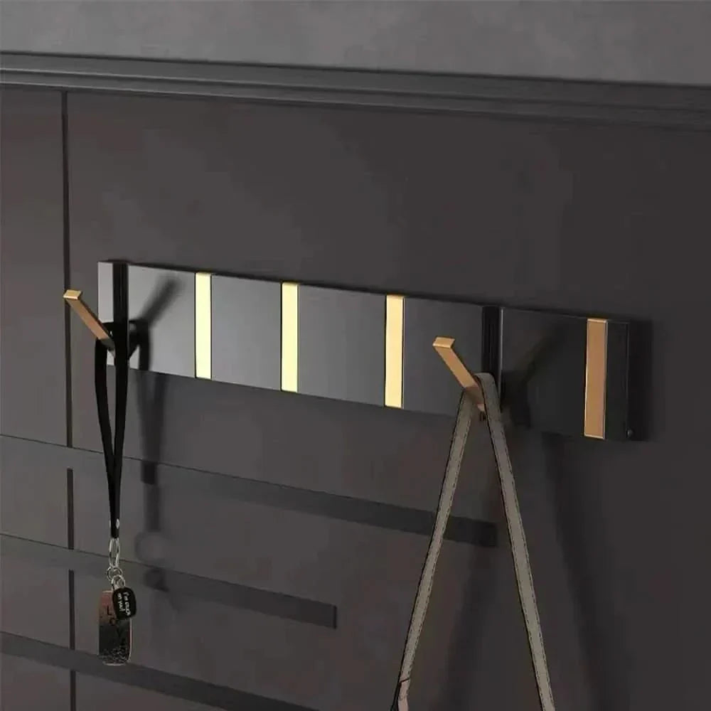 Luvikno | Elegant Stål Vegghyller – Foldbare, Plassbesparende Kroker for Bad og Oppholdsrom