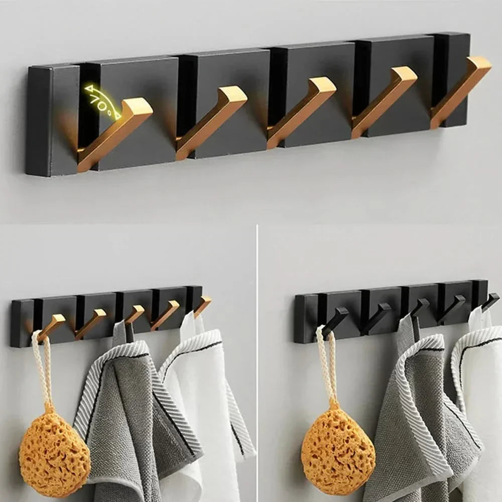 Luvikno | HOOKLUX – Foldbar vegghylle laget av aluminium, plassbesparende & allsidig