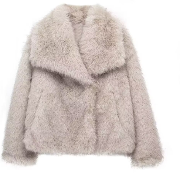Luvik | Dame pelsjakke - Beige - Nyt og varm