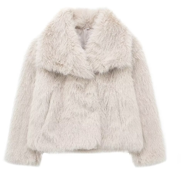 Luvik | Dame pelsjakke - Beige - Nyt og varm