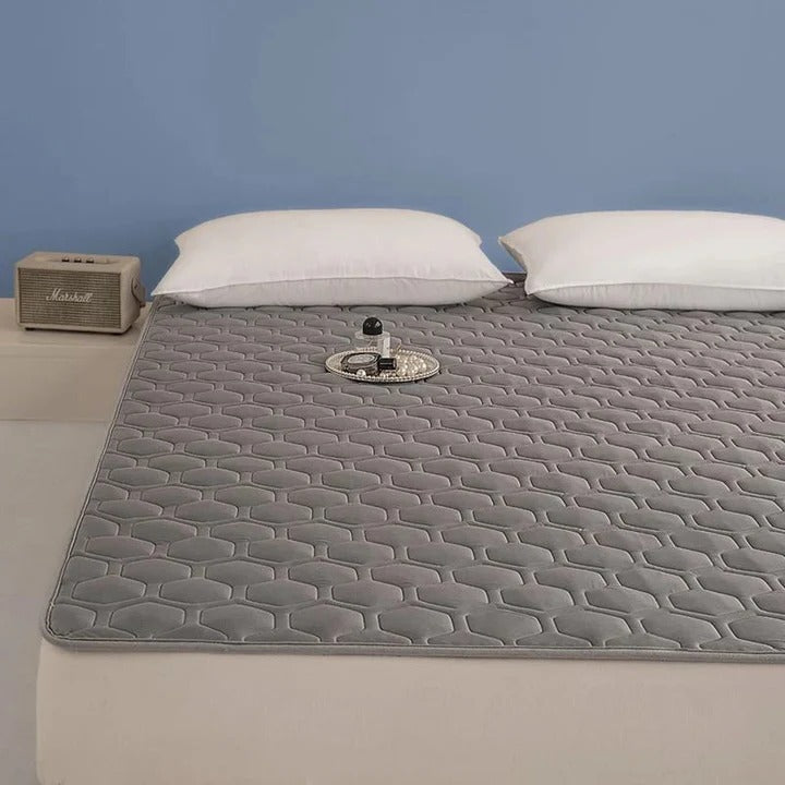 Quilted Cooling Mattress Pad med Høydensitets Kjølefiber | Luvikno