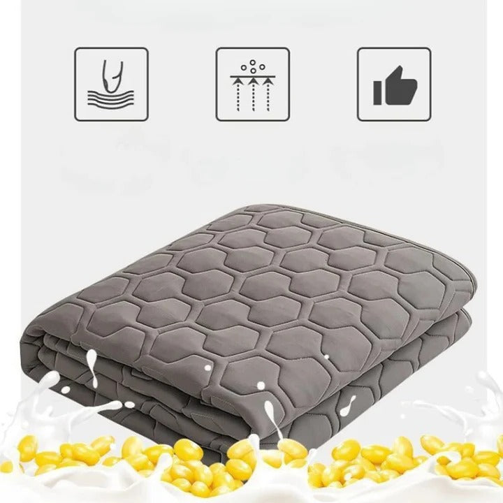 Quilted Cooling Mattress Pad med Høydensitets Kjølefiber | Luvikno
