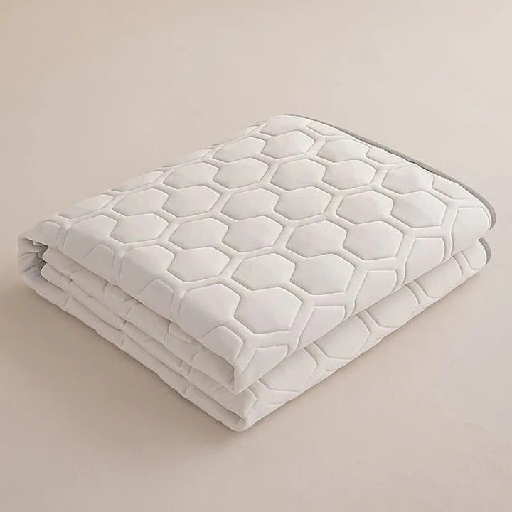 Quilted Cooling Mattress Pad med Høydensitets Kjølefiber | Luvikno