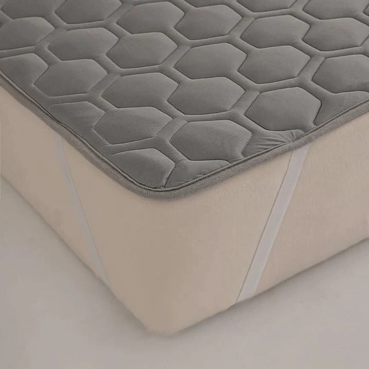 Quilted Cooling Mattress Pad med Høydensitets Kjølefiber | Luvikno