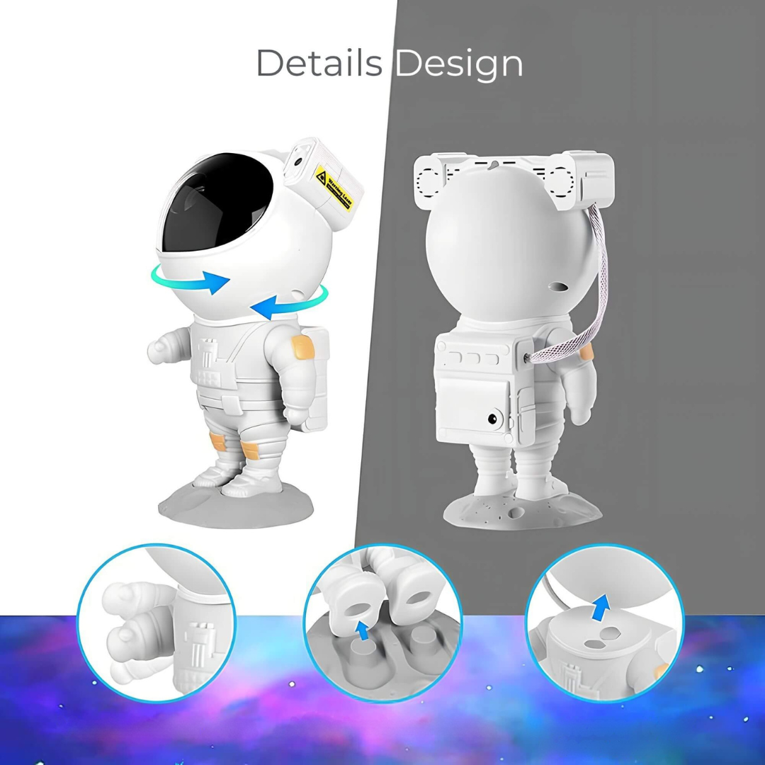 Stjerneprosjektor Astronaut Galakse Nattlys Luvikno