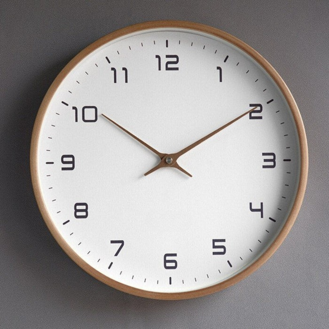 Tre Stille Veggklokke Moderne Design Luvikno