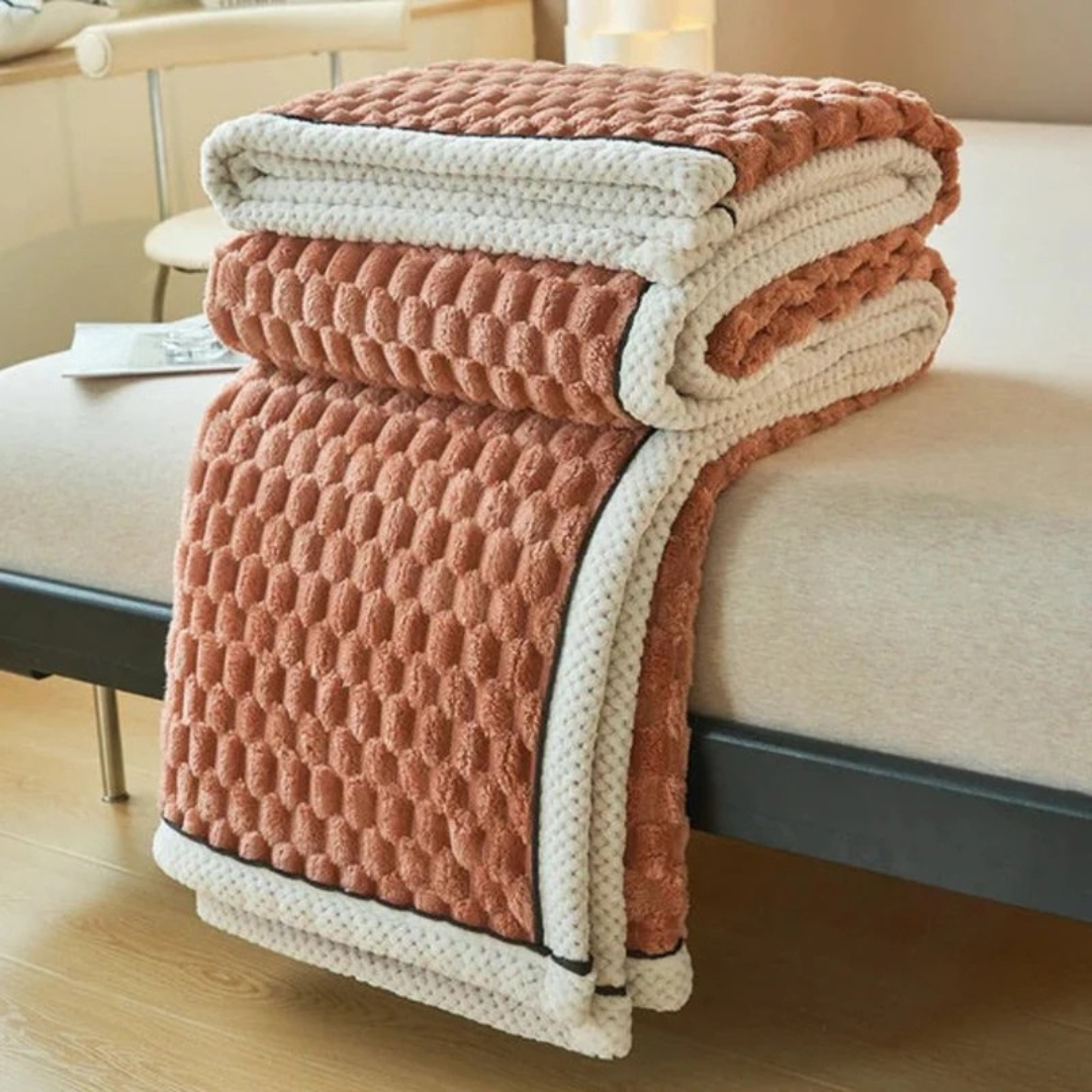 Plysj Fleece Teppe Myk Kaste Luvikno