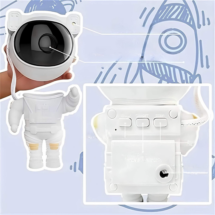 Stjerneprosjektor Astronaut Galakse Nattlys Luvikno