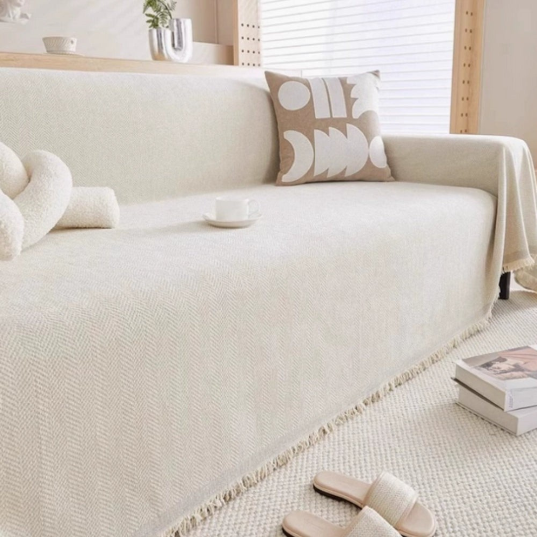 Sofa Deksel Holdbar Chenille Stoffbeskyttelse Luvikno