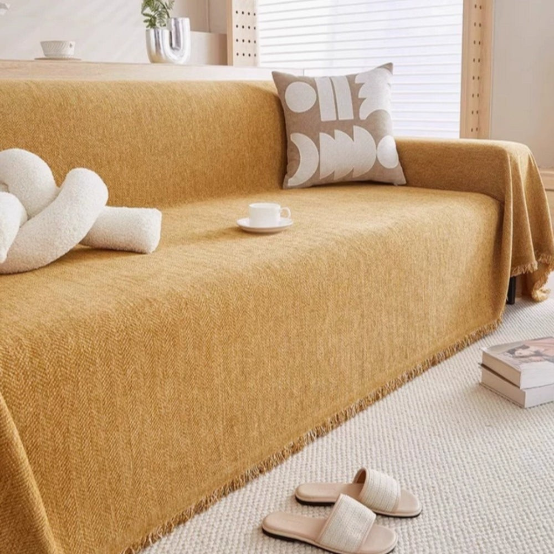 Sofa Deksel Holdbar Chenille Stoffbeskyttelse Luvikno