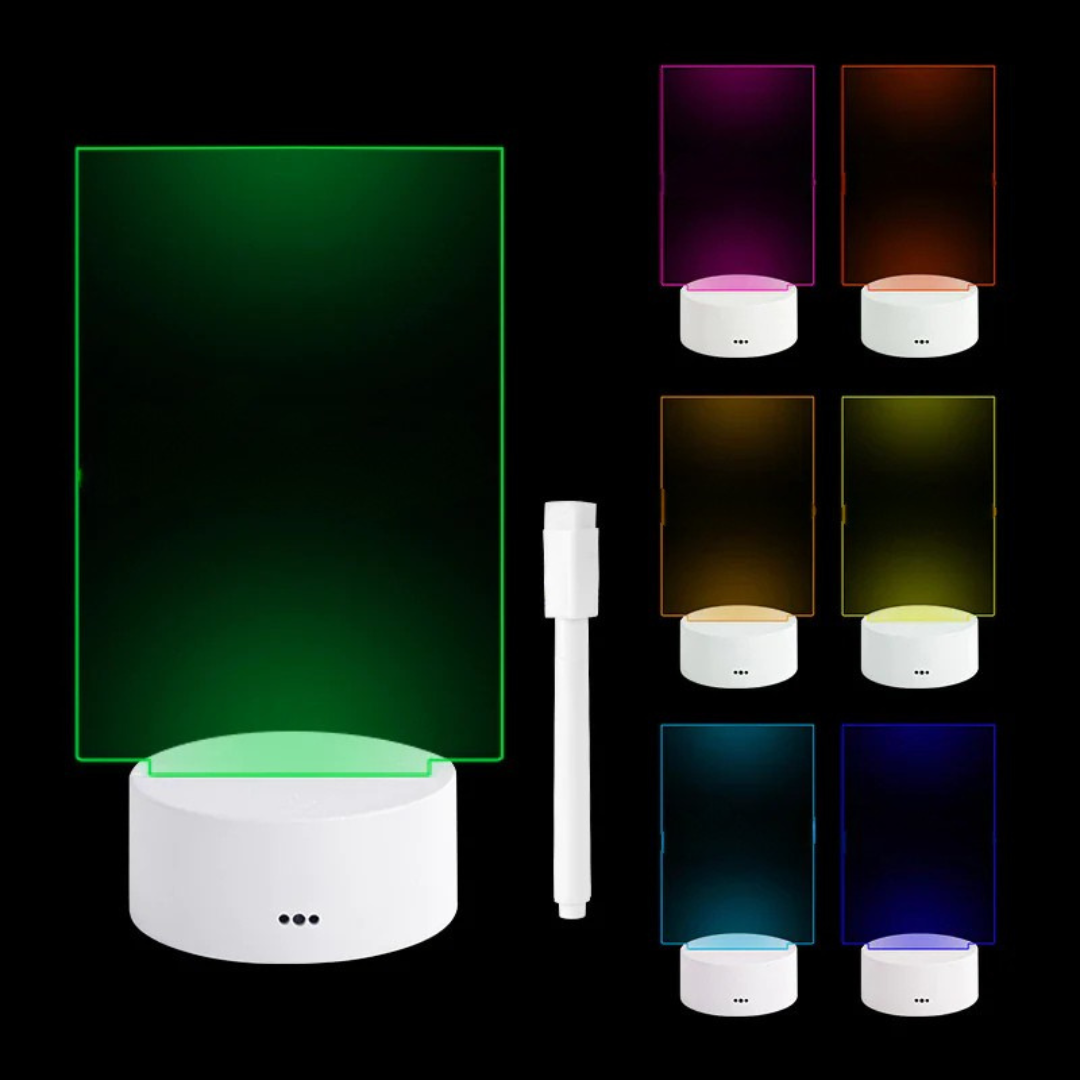 LED Akryl Meldingsbrett Lys Luvikno