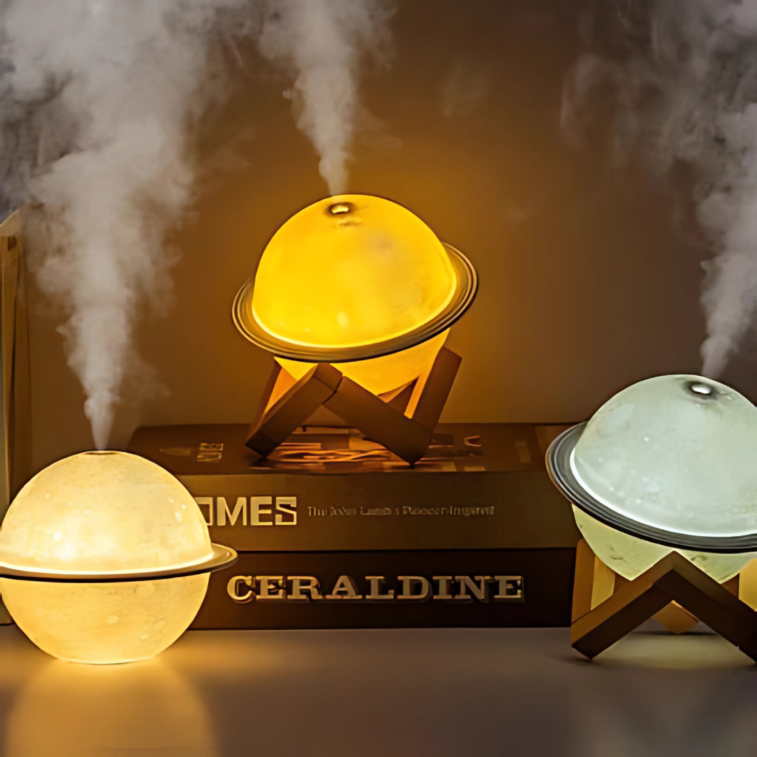 Moon Diffuser LED Fuktbærer Nattlys Luvikno