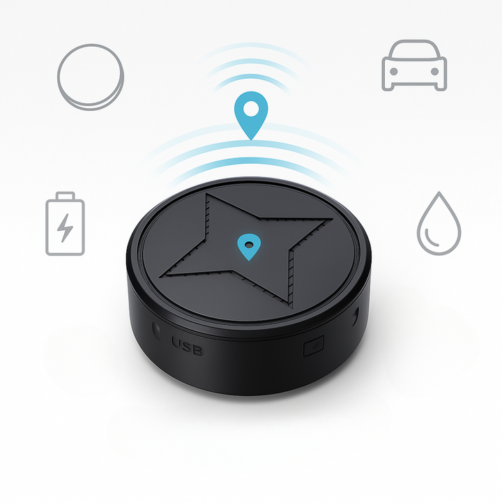 Mini GPS Kjøretøy Tracker Magnetisk Feste Luvikno