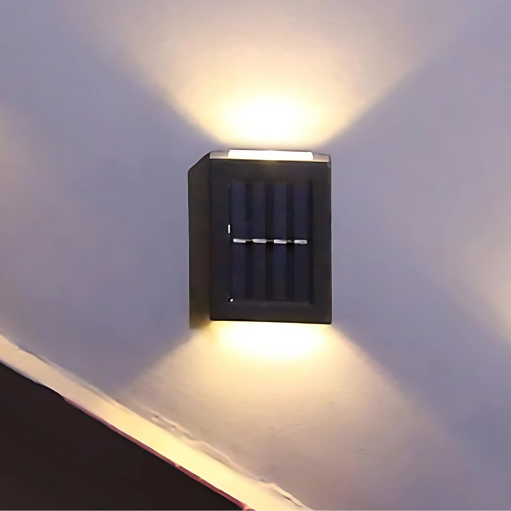 Solcellevegglamper Utendørs Vanntett LED-lampe Luvikno