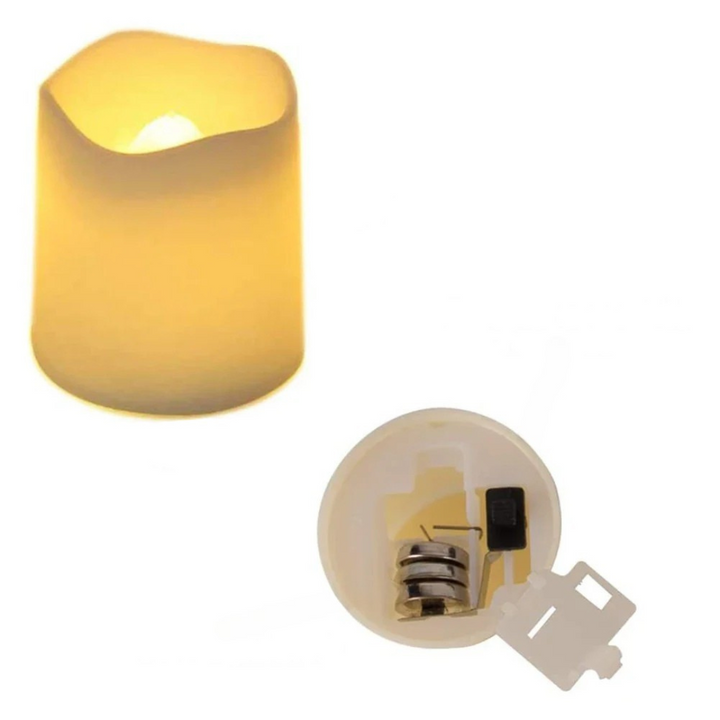 LED Lys Varme Hvit Flameless Plast Sett Luvikno