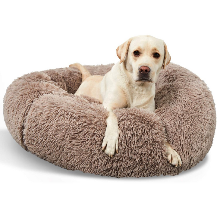 Ortopedisk Plysj Donut Hundeseng Luvikno
