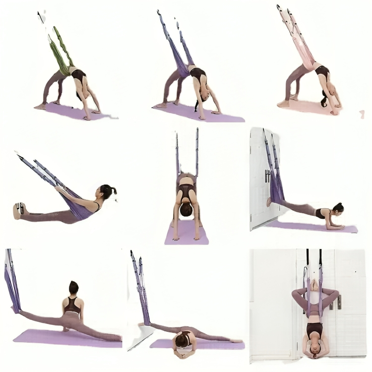 Luvikno | LuxAura AeroStretch Aerial Yoga Rope | Høy-kvalitets, fleksibel tau for opphengt yoga med optimal støtte og komfort