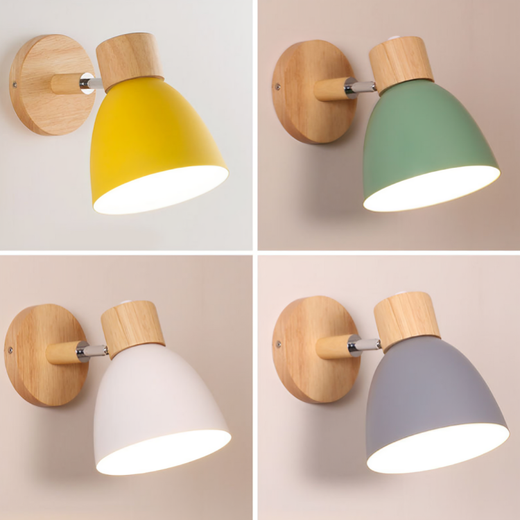 Minimalistisk skandinavisk vegglampe – nordisk design for soverom og stue | LED-belysning | Luvikno