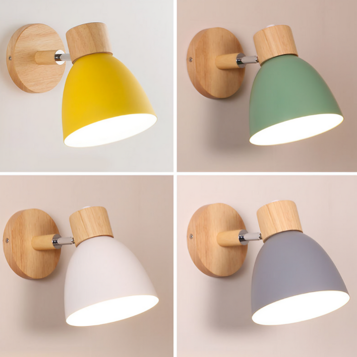 Minimalistisk skandinavisk vegglampe – nordisk design for soverom og stue | LED-belysning | Luvikno