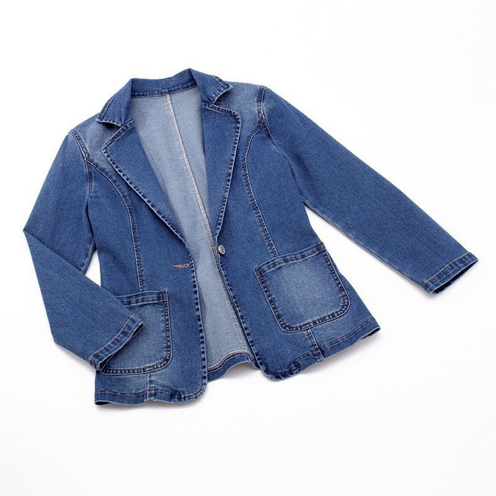 Luvik | Tyylikäs Denim Bleiseri