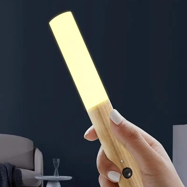 Vegglampe LED Bevegelsessensor Trelampe Luvikno