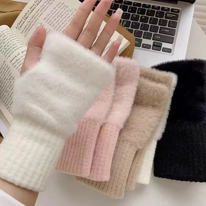 Unisex Fleece Fingerless Gloves – Varme, Myke og Funksjonelle | Luvikno
