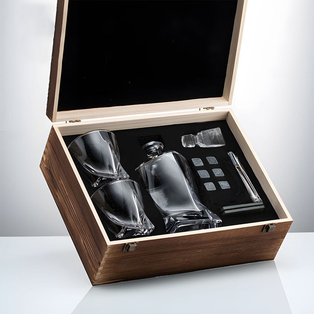 Luvikno | Luksus Krystall Prestige Pour Desiliter - Luksus Krystall Whisky Sett