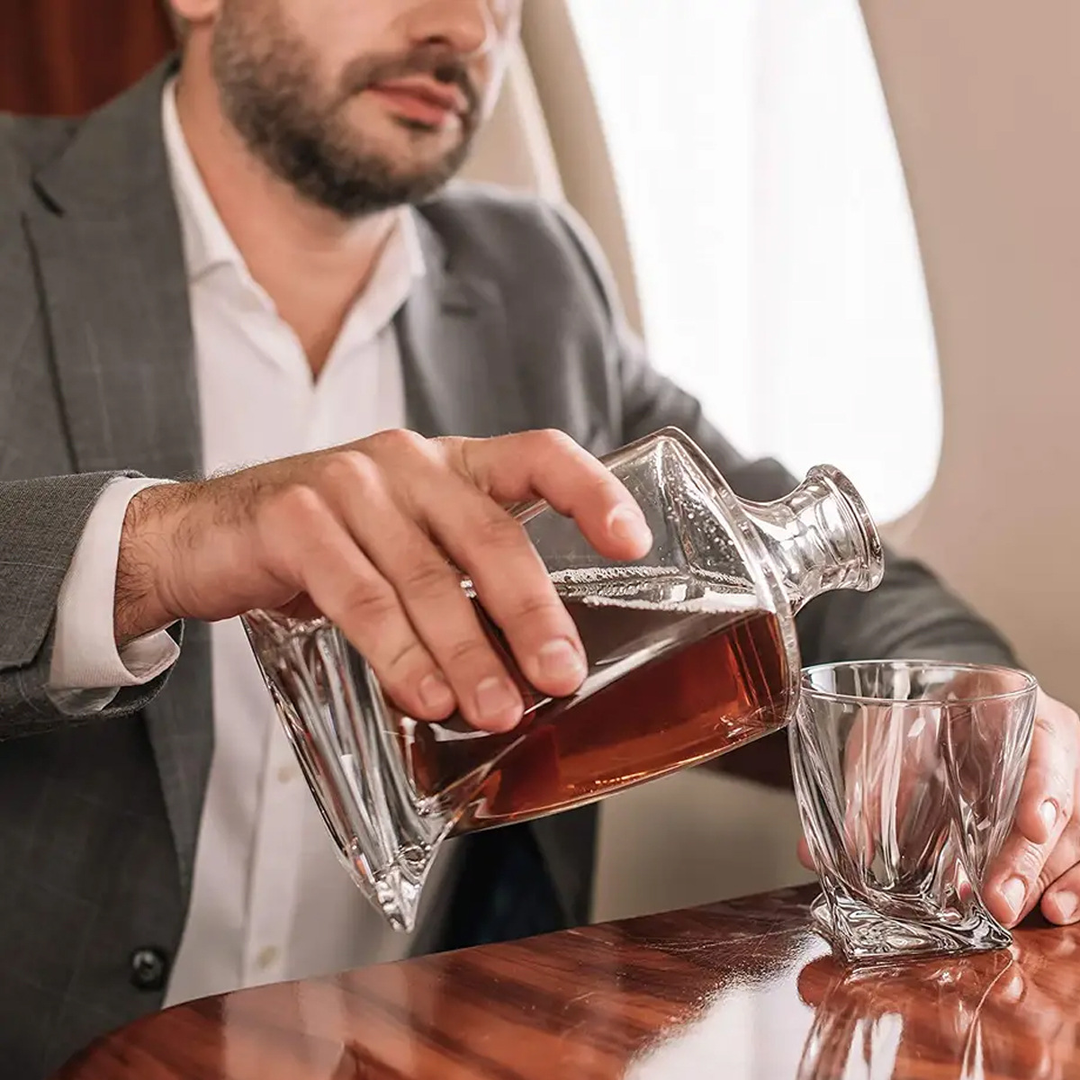 Luvikno | Luksus Krystall Prestige Pour Desiliter - Luksus Krystall Whisky Sett
