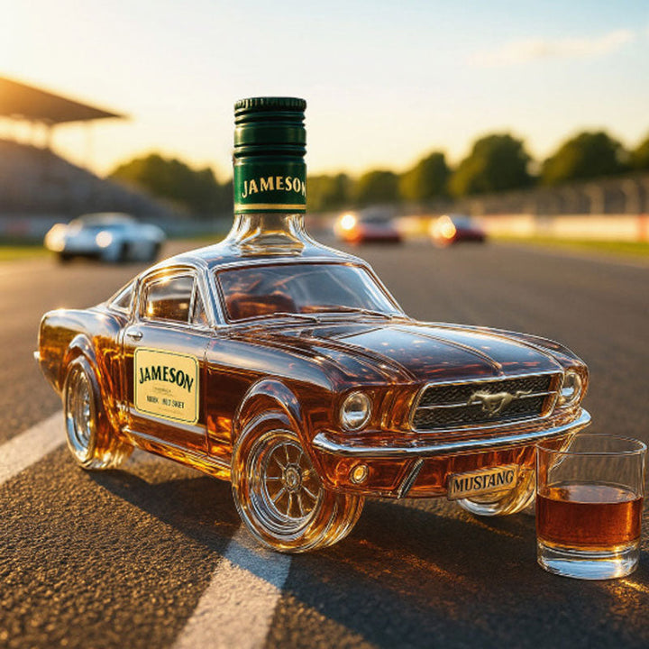 Luvikno | Mustang Bil Formet Whiskey Karaffel for Hjemmebaren
