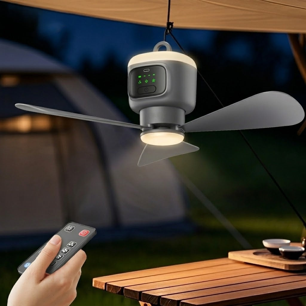 Hjem Cool Bærbar Oppladbar RC Hengevifte Lampe | Luvikno