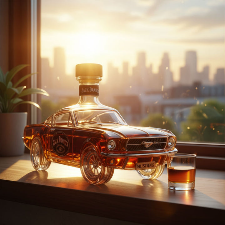 Luvikno | Mustang Bil Formet Whiskey Karaffel for Hjemmebaren