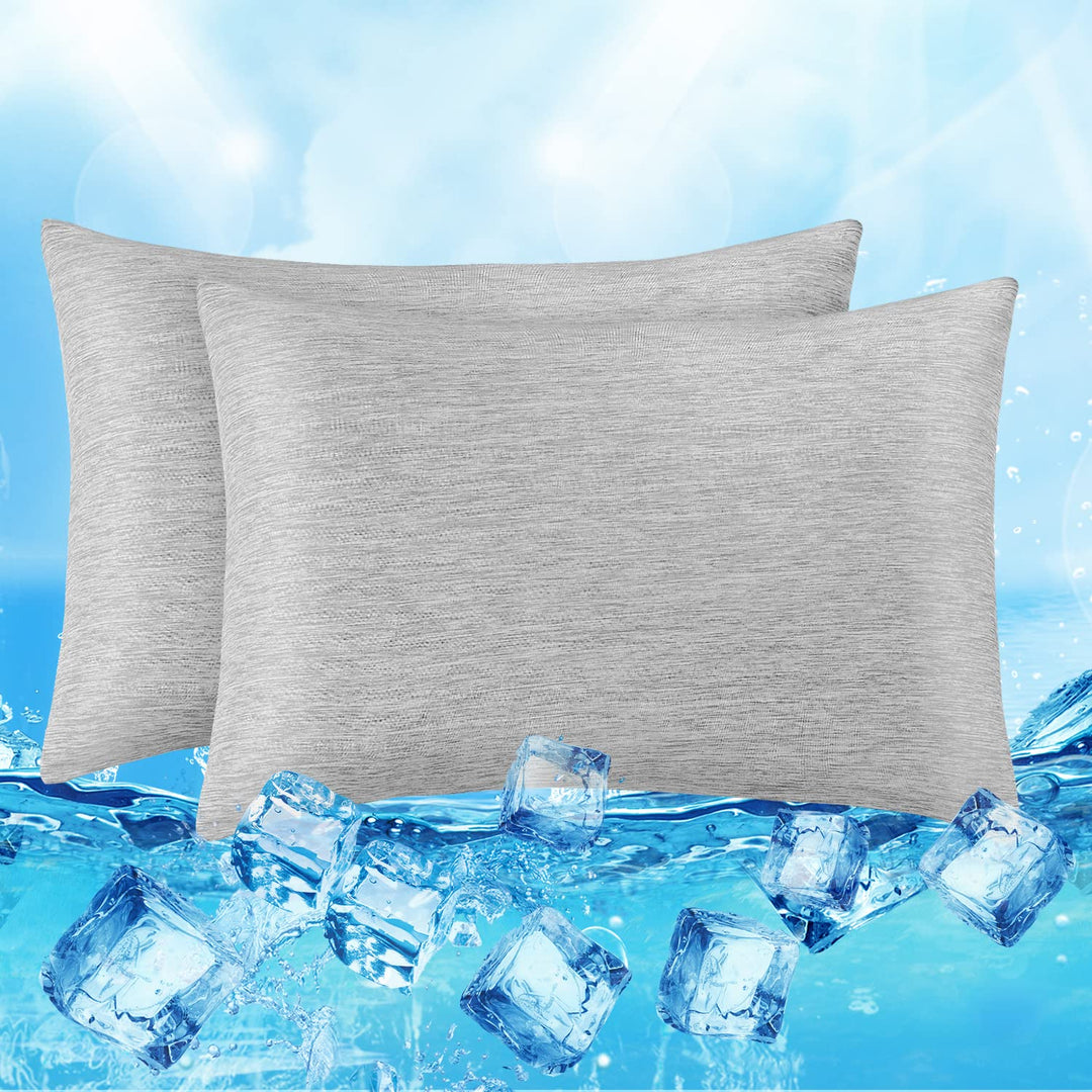Revolusjonerende Grå Kjølepillowcase Sett av 2 – Pro Q-Max 0.4 | Luvikno