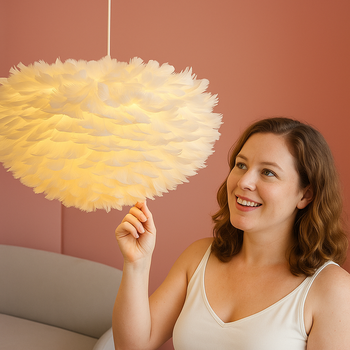 Cloud Like Realistic Feather Chandelier | Luvikno
