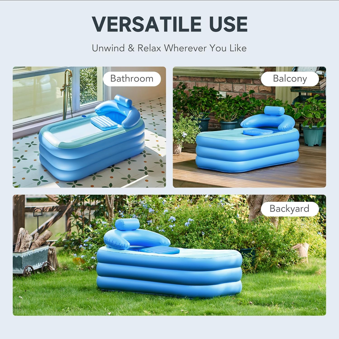 Portable Inflatable Spa Avslappende Full Badekar | Luvikno