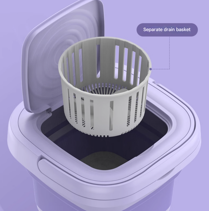 Reisevennlig Bærbar Sammenleggbar Automatisk Vaskemaskin | Luvikno