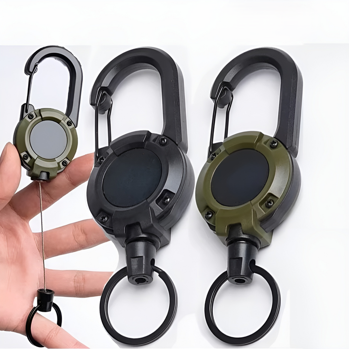 Trail Lock Anti-Lost Retractable Carabiner Nøkkelring | Luvikno