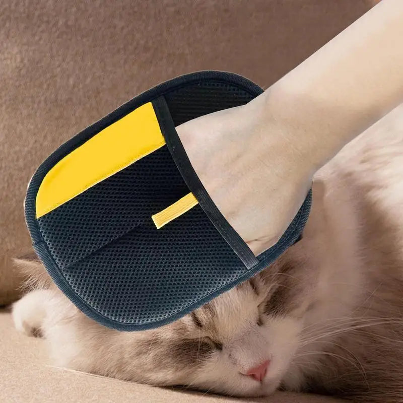 PurrBrush Frisørhanske – Hårfri Kæledyrpleje og Massage Øjeblik | Luvikno