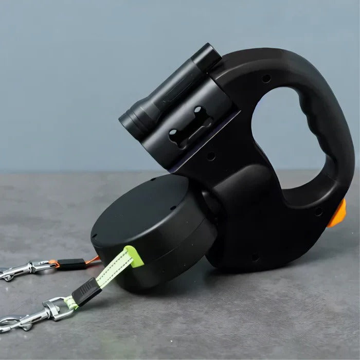 Luvikno | TangleFree Dual Hundebånd med LED Lys & 360° Svivel