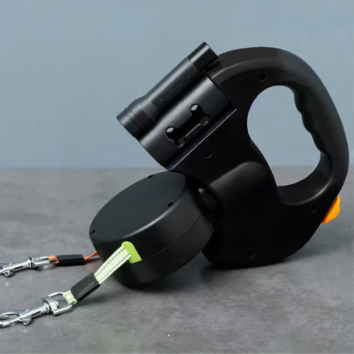 Luvikno | TangleFree Dual Hundebånd med LED Lys & 360° Svivel