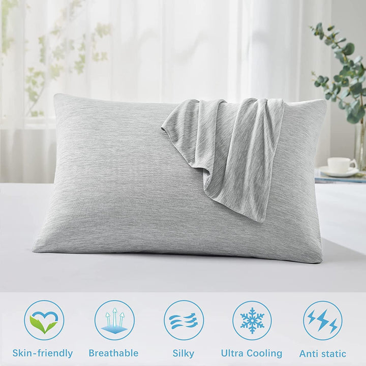 Revolusjonerende Grå Kjølepillowcase Sett av 2 – Pro Q-Max 0.4 | Luvikno