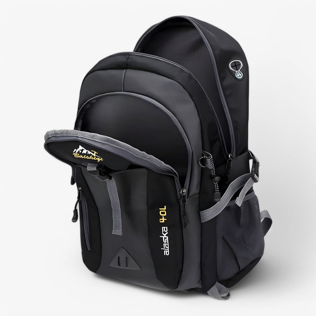 Luvikno | Vanntett Utendørs Ryggsekk – Holdbar Reise Ryggsekk for Fotturer, Camping & Pendling