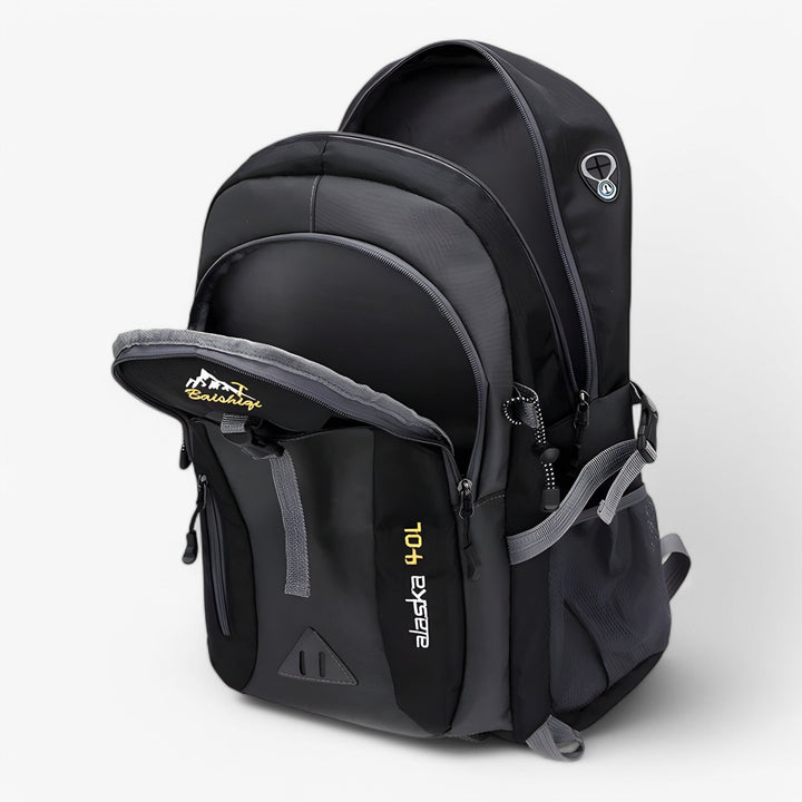 Luvikno | Vanntett Utendørs Ryggsekk – Holdbar Reise Ryggsekk for Fotturer, Camping & Pendling
