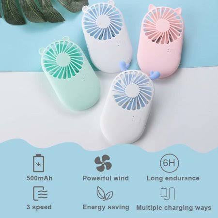Mini oppladbar vifte USB | Luvikno