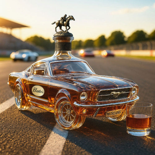 Luvikno | Mustang Bil Formet Whiskey Karaffel for Hjemmebaren