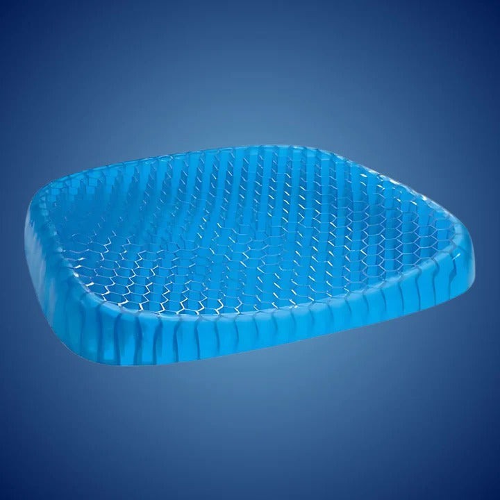 PressureFree Ortopedisk Gel-sittepute – Pustende bikube-design for lindring av halebeins- og ryggsmerter | Luvikno