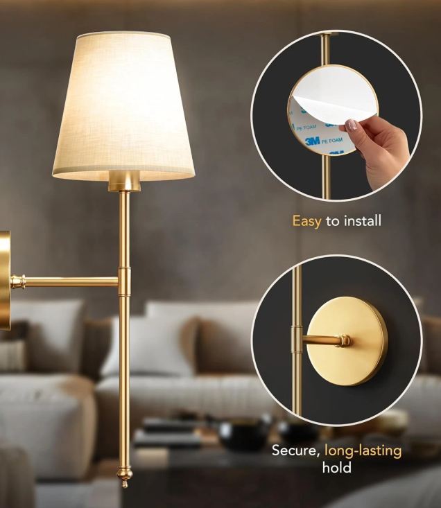 Trådløs vegglampe Luvikno