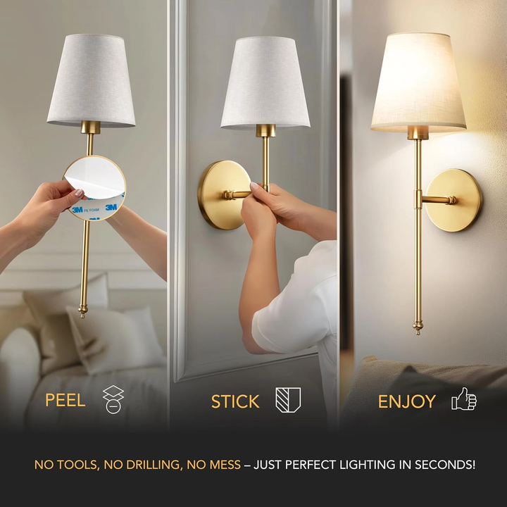 Trådløs vegglampe Luvikno
